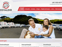 Tablet Screenshot of dedetizacaoosvaldir.com.br